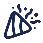 Confetti Minimalistic SVG Icon